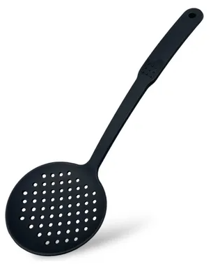 ESPUMADERA REDONDA DE NYLON NEGRO 32,5 CM SMART COOK