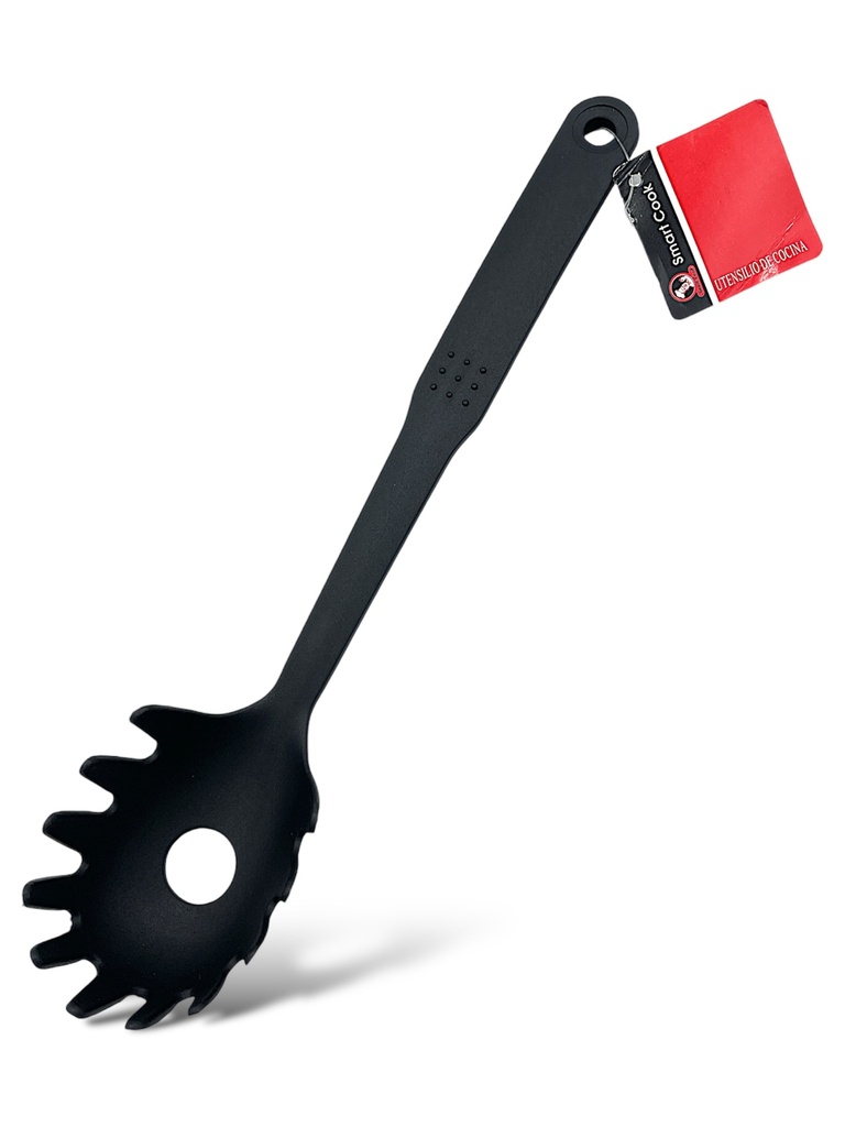 SERVIDOR DE PASTA EN NYLON NEGRO 30 CM SMART COOK 
