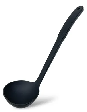 CUCHARON DE NYLON NEGRO 31 CM SMART COOK