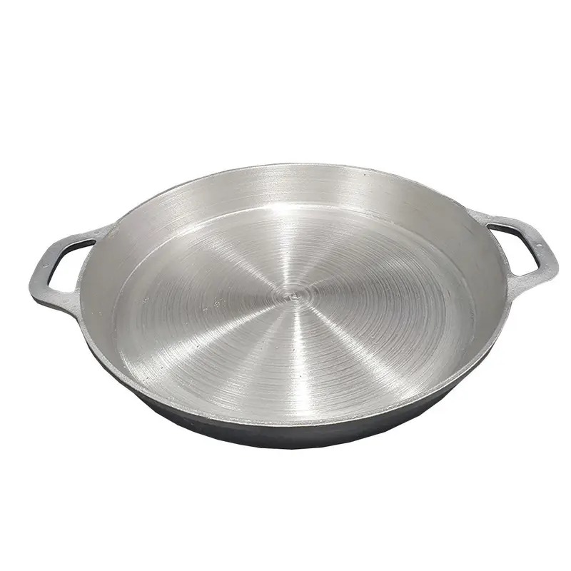 Caldero Tipo Paellera De Aluminio Fundido 28 Cm Caldera