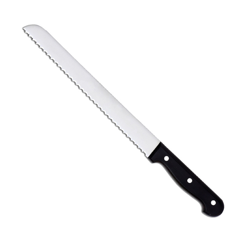 CUCHILLO DE SIERRA PARA PAN EN ACERO INOXIDABLE CON MANGO DE MADERA 51 CM