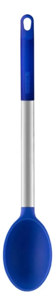 CUCHARA DE SILICONA AZUL 33 CM SOLID 
