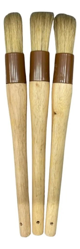 BROCHA PUNTA REDONDEADA PARA PASTELERÍA CON MANGO DE MADERA 2,5 CM CHOICE