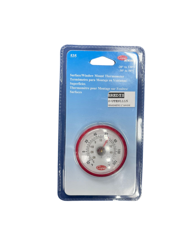 TERMOMETRO MAGNETICO ADHESIVO PARA NEVERA DE ACERO INOXIDABLE COOPER ATEKINS
