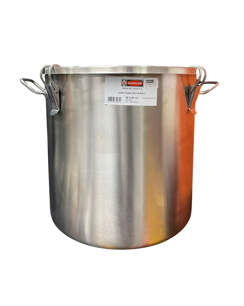 OLLA CON TAPA DE ACERO INOXIDABLE 50L PIMAK