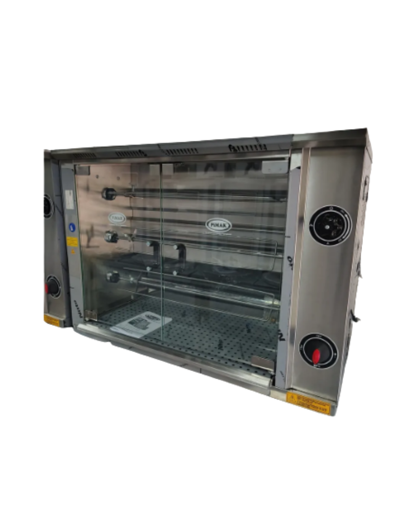 ASADOR DE 15 POLLOS A GAS EN ACERO INOXIDABLE  PIMAK