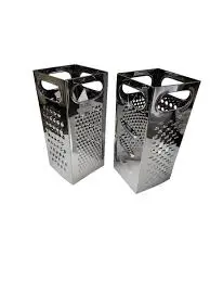 RALLO 4 CARAS EN ACERO INOXIDABLE DE 10X10X22,5 CM MEITAL