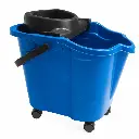 Tobo Con Ruedas Y Exprimidor De Plastico De 15 Litros Alfahogar