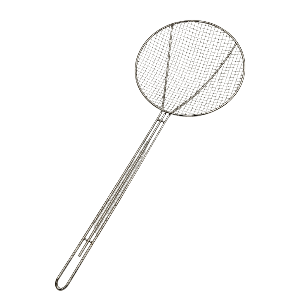 ESPUMADERA ITALIANA DE ACERO INOXIDABLE CROMADA 23 CM MEITAL