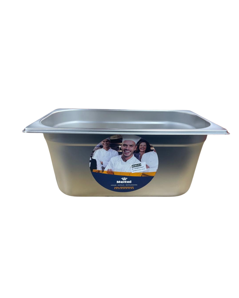 BANDEJA GASTRONOMICA DE 1/3 EN ACERO INOXIDABLE DE 32,4X17,5X15 CM MEITAL