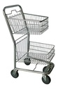 CARRO SUPERMERCADO CROMADO PEQUEÑO DUPLEX